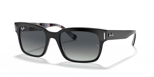 Ray-Ban 0rb2190 Lentes Oscuros, Black On Chevron Grey Burgundy, 55 Unisex Ray-Ban 0rb2190 Lentes Oscuros, Black On Chevron Grey Burgundy, 55 Unisex