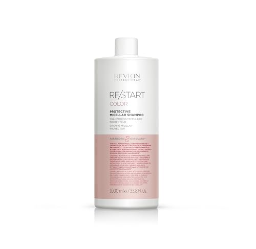 Revlon Professional RE/START Color Protective Micellar Shampoo, Champú Sin Sulfatos para Cabello Teñido, Protege y Realza el Brillo, Tratamiento Capilar para Cabello Tratado y Dañado, 1000 ml