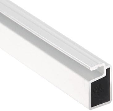 CRL White Finish 3/4" x 3/8" Extruded Aluminum Screen Frame - 12 ft Long