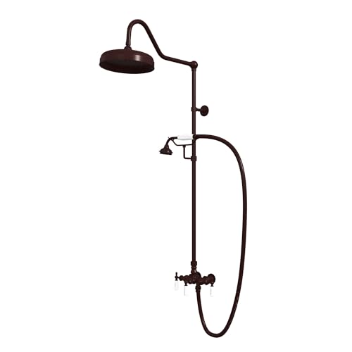 Image of Abbey 10 x 34 1 /2 Shower Faucet Set with Handshower, Oil Rubbed Bronze