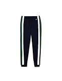 Logo crocodile cousu Lacoste-Pantalon Survêtement hom-XH5589-00, Bleu Marine/Vert/Blanc, XXL