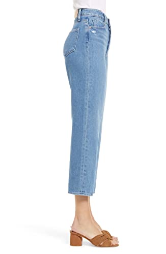 PAIGE Women's Noella Vintage Slightly Slouchy High Rise Straight Leg W/Covered Buttonfly3