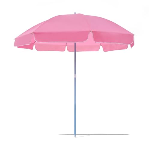 Parasol de jardin rond réglable 1,70 m contre le soleil à la piscine