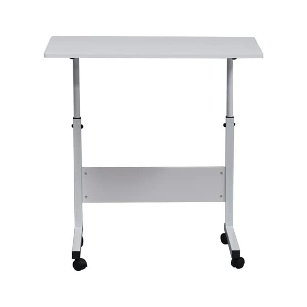 ASAGAO Removable P2 15MM Chipboard & Steel Side Table with Baffle White