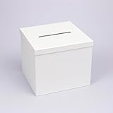 Boîte à cartes Mainetti Premium pour fêtes – 25 x 25 x 25 cm – Boîte souvenir blanche pour...