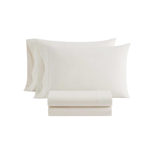 Image of Martha Stewart - Cotton Percale Full Sheet Set with Pillowcases