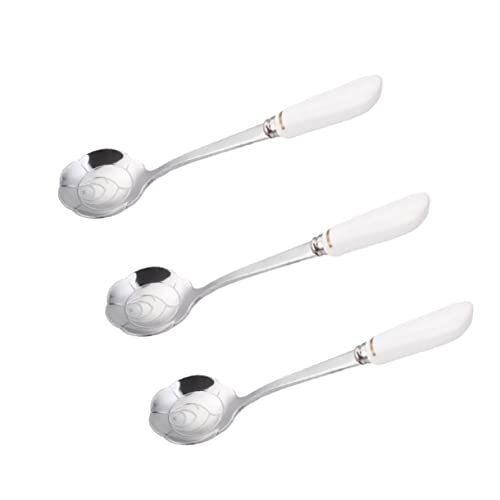 HOLIDYOYO Sterling Silver Spoon Teaspoons Silverware Silverware Coffee Stirring Spoon