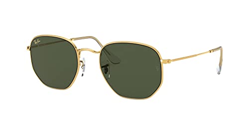 Óculos de Sol Ray-Ban Hexagonal 0RB3548 919631 Tam 54 / Ouro - Lentes Verde