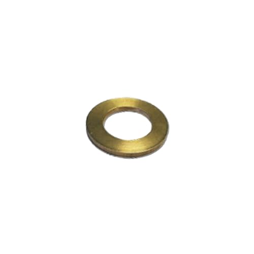 MICEL - 92317 - Ovalillos para Pernio de Puerta en latón, Arandela para Bisagra, Acabado latón, 6 unidades, 14 x 14 x 3 mm