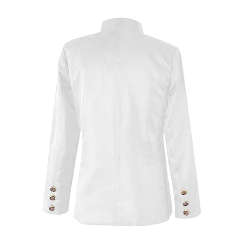 Mens Fashion Suit Jacket Slim Fit Blazers Stage Dress Jackets Tunic Suit Mandarin Collar Suits Button Jacket Wedding2