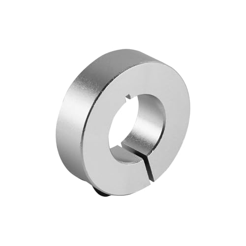 Laroal 4PCS Einstellringe 20 mm Einstellring Achse Geteilte Einstellringe Wellenbegrenzungsring aus Stahl mit Gewindestift Wellenverschlüsse