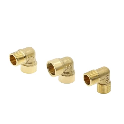 Codo de latón de 90 grados para instalación de tuberías con rosca macho/hembra 4