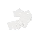 PATIKIL 30Stk Aluminiumoxid Keramik Blatt Kühlkissen Isolierblatt 7mm Loch Hohe Hartness für MOS Transistor 25x20x0.65mm(1x0.8x0.03)