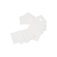 PATIKIL 30Stk Aluminiumoxid Keramik Blatt Kühlkissen Isolierblatt 7mm Loch Hohe Hartness für MOS Transistor 25x20x0.65mm(1x0.8x0.03)