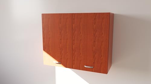 Alfredo Calandrelli Armario de pared en varios tamaños y colores. Medidas: ancho alto y profundidad (80 x 70 x 32 cm, cerezo)