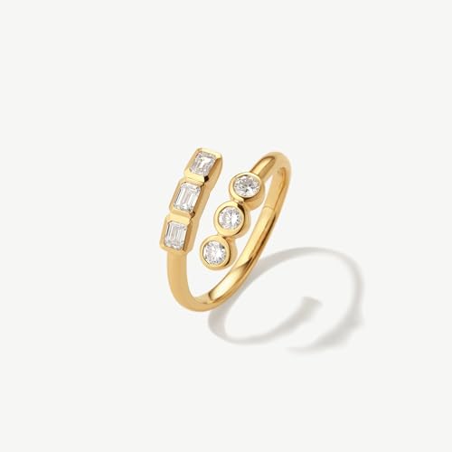 AGVANA Empowered Light 0.63 Ct. Tw. Lab-Grown Diamond Eternity Band Ring in 14K Solid Gold Promise Anniversary Wedding Band Ring | Stackable Rings for Women (D-E Color, VS Clarity)4