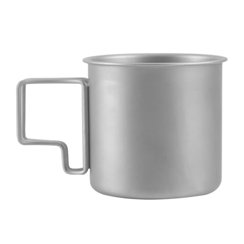 Image of CALANDIS Camping Cup with Foldable Handle Titanium Cup for Backpacking Tour Picnic | Camping Cookware | Camping Cooking Supplies | Camping & Hiking | Outdoor Sports | Sporting Goods