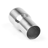KIXZSAZ Einfach zu installierender Reduzierverbinder – verbessertes Abgasströmendes Abgas Reduzierverbinder Verbindungsrohr aus Edelstahl