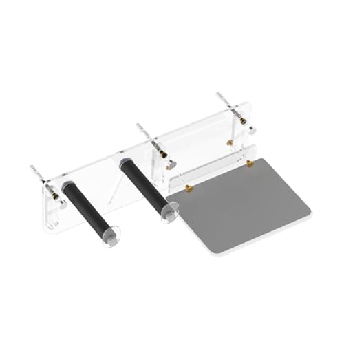 Oshhni ギター壁掛けマウント 垂直アクリル壁フック ギターホルダー 調節可能な吊り下げブラケット ネジ付き バイオリン アコースティックギター用