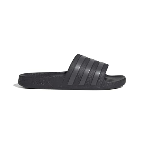 adidas Damen Adilette Aqua Slides Sandal, Aurora Black/Grey Strata/Grey Strata, 39 EU – Ansicht 2