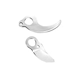 ORFOFE 2 Stück Akku Gartenscheren Ersatzklingen Austauschbare Schneidklingen Für Elektrische Rebschneider Sk5 Material Gartenscheren Ersatzteile Effizientes Schneiden Für Gartenarbeiten