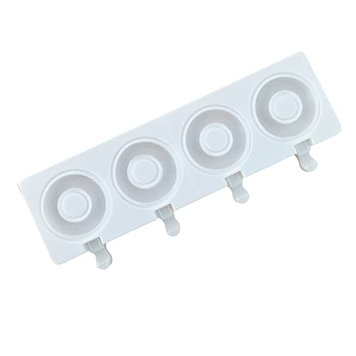 Molde de silicona de 4 celdas, molde de helado de silicona, molde para helado, molde para hacer hielo, bandeja de hielo para su