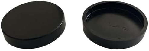 Wrought Iron 1 5/8'' Chair Glide Disk Caps (24, Black)