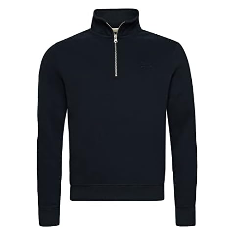 Superdry Men's Vintage Logo Zip Henley Sweater Cover
