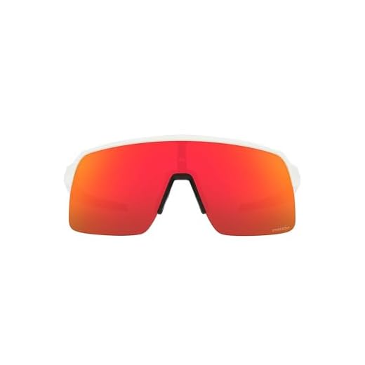 Oakley Óculos De Sol Retangulares Masculinos Oo9463 Sutro Lite, Branco Fosco/Rubi Prizm, 39 Mm