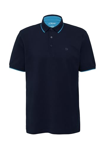 s.Oliver Herren Polo-Shirt – Regular Fit, Piqué, Label-Print – Ansicht 4