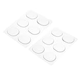 Abaodam 12 Stück Teiliges Transparentes Silikon Trommel dämpfer Selbstklebend Wiederverwendbare Schlagzeug Pads für Klangkontrolle Geräuschreduzierend Elastisch und Waschbar für