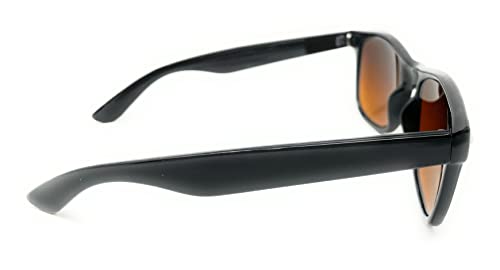 WD Shades - Amber Blue Block Sunglasses Unisex Rectangle 80s Retro4