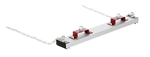 Vestil HDFMS-36 Heavy Duty Magnetic Sweeper Forklift Hanger, 5" x 1-1/4" Fork Pockets
