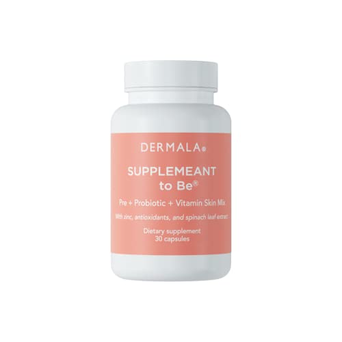 #FOBO SUPPLEMEANT to Be, Daily Prebiotics, Probiotics & Vitamin Skin Mix with Zinc, Vitamins by Dermala - Get Clear, Acne-Free, Radiant Skin Through Balancing Your Gut