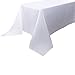 E-TEX Oblong Tablecloth - 90 x 156 Inch - White Rectangle Table Cloth for 8 Foot Rectangular Table in Washable Polyester