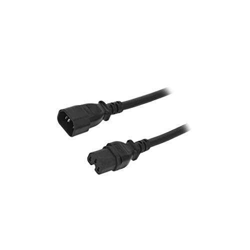 Câble IEC C15 C14 noir de 5m LIAN avec conducteurs robustes 3x14AWG