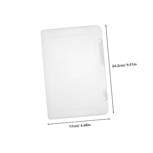 Boîte de rangement transparent pour documents et magazines | Lot de 4 box - 3