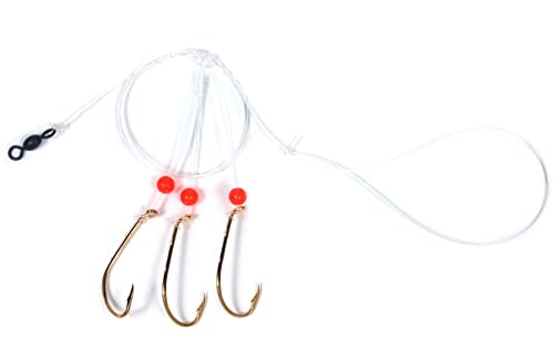 Sea Strike N8466-30G Sea Bass Hi-Lo Rig, 3-36586 Gold Bait Holder