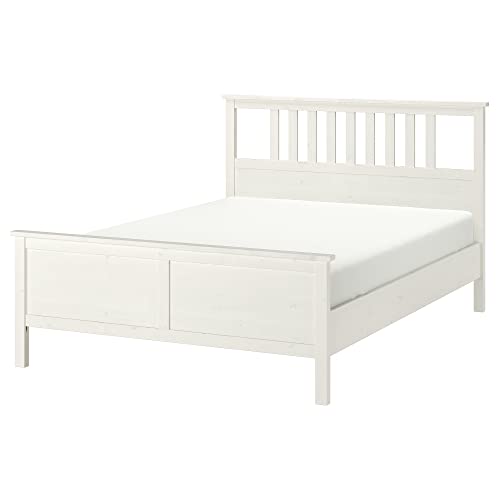 IKEA HEMNES Bed Frame, 160x200 cm, White Stain/Luröy