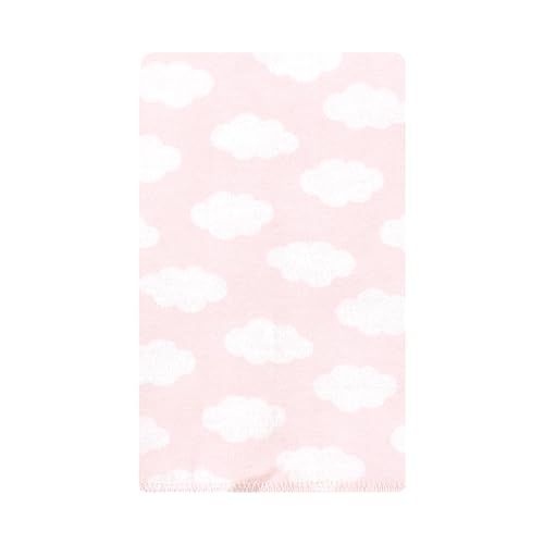 Image of Hudson Baby Unisex Baby Cotton Poly Flannel Burp Cloths, Unicorns Rainbows 10 Pack, One Size