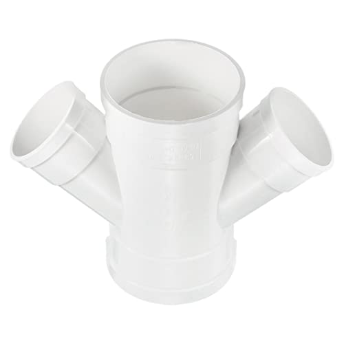 Tool parts PVC Water Pipe 3-Way Reducing Y Fitting 110x75mm ID Tube 3 In 1 Reducer