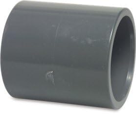 Swimming Pool Pipe Fittings - Transition Socket PVC-U 50 mm x 1 1/2" Glue Socket x Imperial Glue Socket