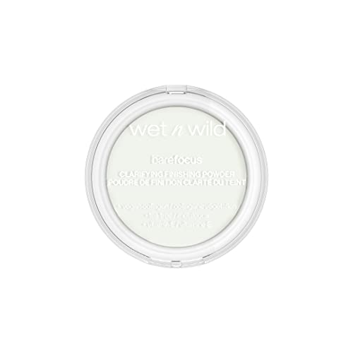 Wet n wild, Bare Focus Clarifying and Finishing Powder Translucent, Translúcido y Matificante para Base de Maquillaje, Larga Duración, con Ácido Hialurónico y Vitamina E, Todos los Tonos de Piel