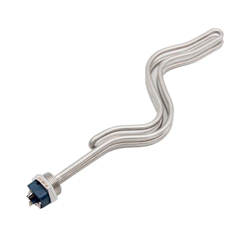 LPTBDTT Home & Brewing All Stainless ULWD Heating Element 1" NPT Foldback Ripple Threaded Weldless Tri Clamp Housing Homebrew Kettle Electric Brewery Brewing Accessories(F2 2TC)