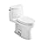 TOTO TMS604124CUFG01 UltraMax II One-Piece Elongated 1.0 GPF Universal Height Toilet and SoftClose Seat Cotton