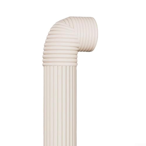 Tubo de espuma aislante de tuberías, cinta aislante térmica para tuberías de agua al aire libre, tira anticongelante para protección contra congelación de invierno (blanco)