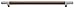 Atlas Homewares 282-OW/CH 368-mm Zanzibar Leather Long Pull, Polished Chrome