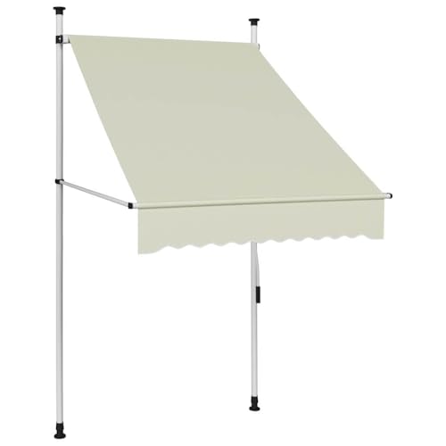 Auvent manuel rétractable 100 cm Crème