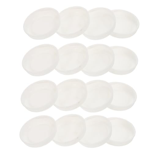ARTIBETTER Sturdy Cardboard Tube Covers 30pcs Plastic End Caps Paper Tube Caps White for Mail Storage Crafts