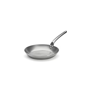 De Buyer 5130.28 Carbone Plus Round Frying Pan with Stainless Steel Cold Handle, 28 cm Diameter